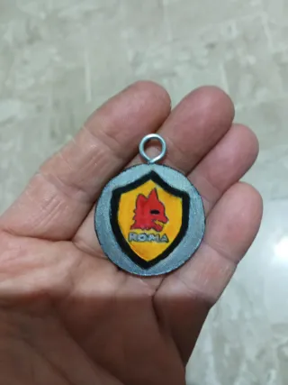 Portachiavi in legno AS Roma