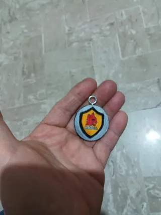 Portachiavi in legno AS Roma