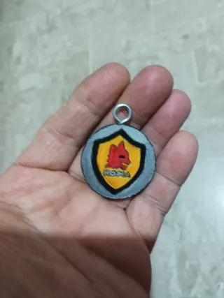 Portachiavi in legno AS Roma