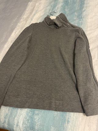 Jersey COS gris con cremallera