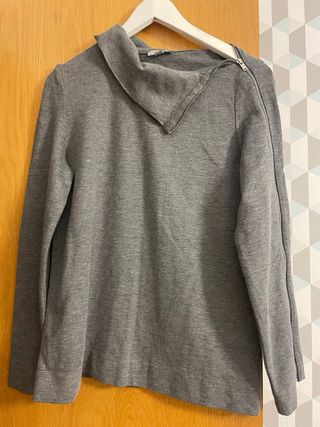 Jersey COS gris con cremallera