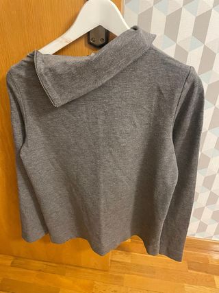 Jersey COS gris con cremallera