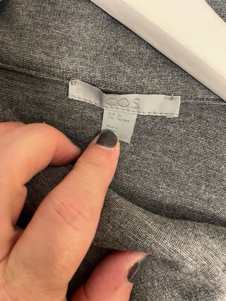 Jersey COS gris con cremallera