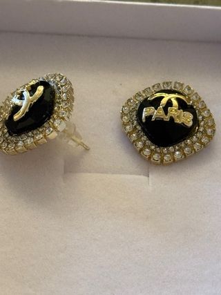 Orecchini Paris Neri e Oro