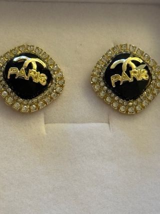 Orecchini Paris Neri e Oro