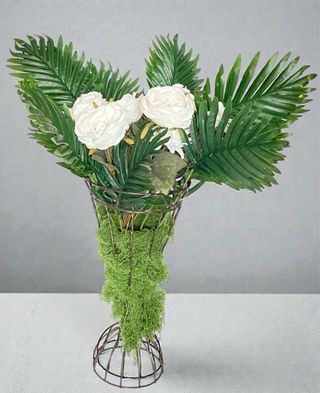 Centro de mesa artificial alto vintage