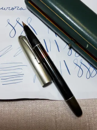 Rara penna stilografica vintage Aurora 88 anni '40