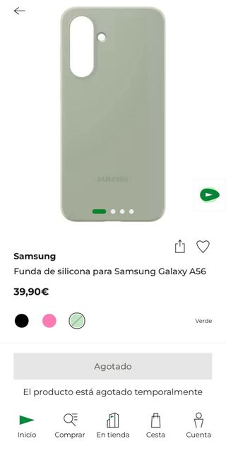 Funda Samsung Galaxy A56 5G Verde