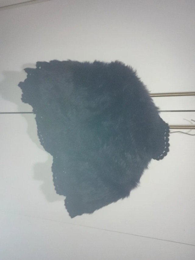 Coprispalle pelliccia finta viola scuro