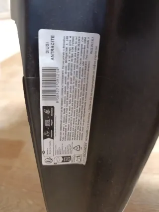 Tavolino da giardino/terrazza nero in plastica