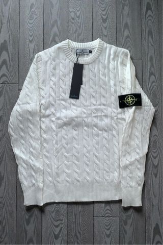 Jersey Stone Island Blanco Talla S