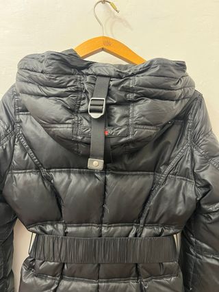 Piumino Lungo Museum con Cintura Nero