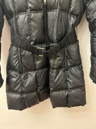 Piumino Lungo Museum con Cintura Nero