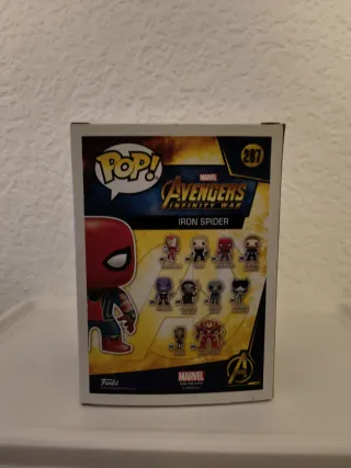 Caja VACIA Funko Pop Iron Spider 287 Avengers