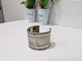Brazalete de Alpaca Plateado