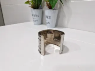 Brazalete de Alpaca Plateado