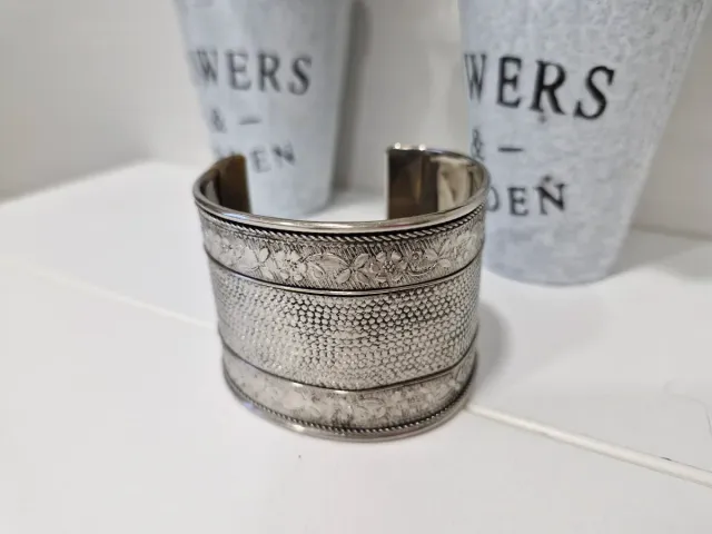 Brazalete de Alpaca Plateado