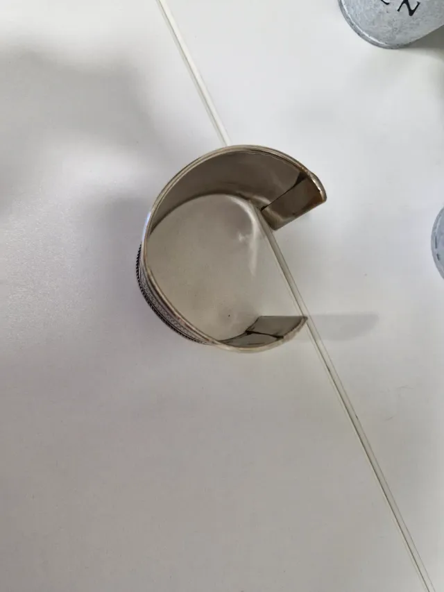 Brazalete de Alpaca Plateado