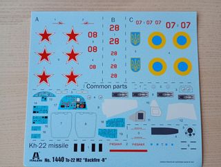 TU-22M2 BACKFIRE-B MAQUETA ITALERI 1/72