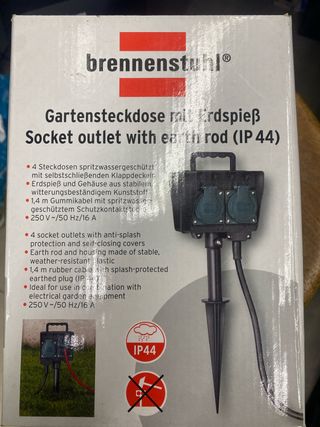 Presa Giardino Brennenstuhl 4 Prese IP44