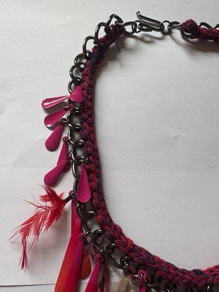 Collar Zara Étnico Plumas y Gotas