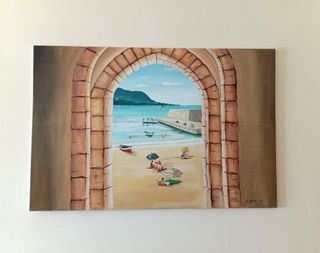 Quadro Autore Cefalù 120x80 cm