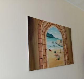 Quadro Autore Cefalù 120x80 cm