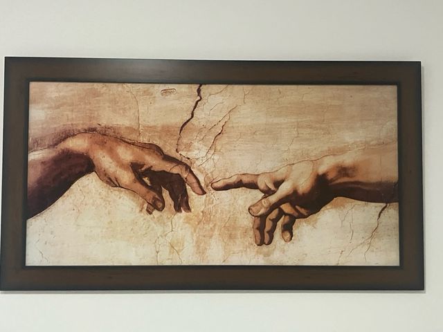 Cuadro La Creación de Adán 61x112