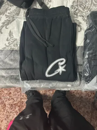 Chandal Corteiz Bordado Negro