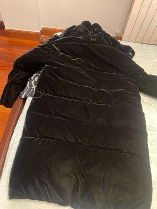 Plumífero terciopelo negro Michael Kors