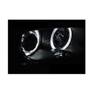Faros Angel Eyes Led Negro para BMW E46 Coupe Cabr