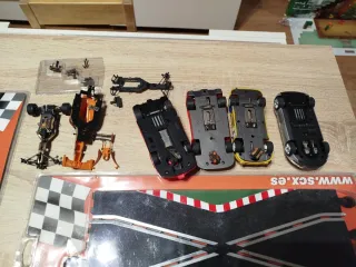 Lote Scalextric Coches usados y Pistas Nuevas