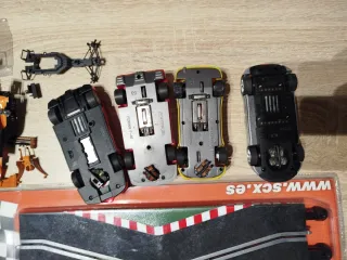Lote Scalextric Coches usados y Pistas Nuevas