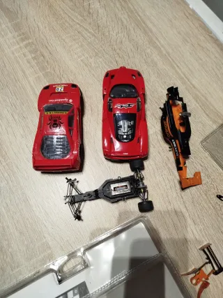 Lote Scalextric Coches usados y Pistas Nuevas