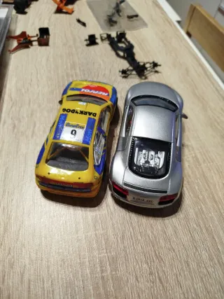 Lote Scalextric Coches usados y Pistas Nuevas