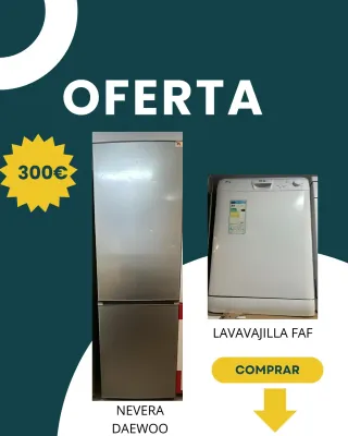 Nevera Daewoo y Lavavajillas FAF
