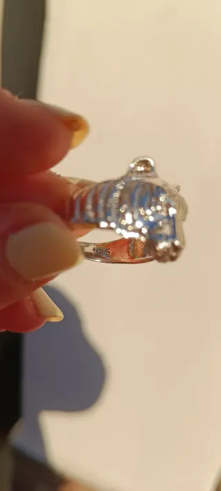 Anillo Plata Cabeza de Tigre
