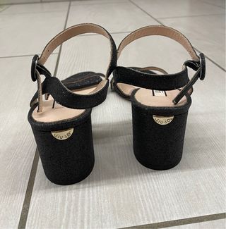 Sandali Liu Jo neri glitter tacco