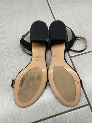 Sandali Liu Jo neri glitter tacco