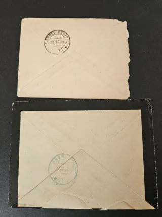 2 Sobres Antiguos Circulados