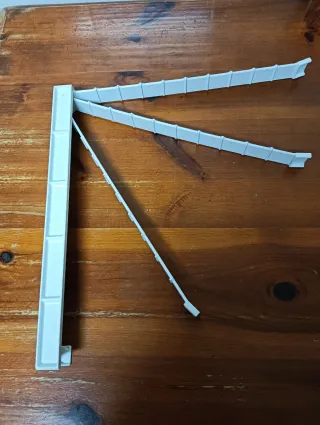 Tendedero plegable blanco