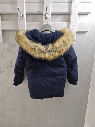 Giacca bambino blu con cappuccio