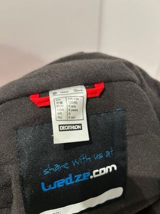 Mono de Nieve Rojo Decathlon Niño