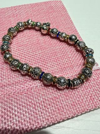 Braccialetto elasticizzato acciaio unisex