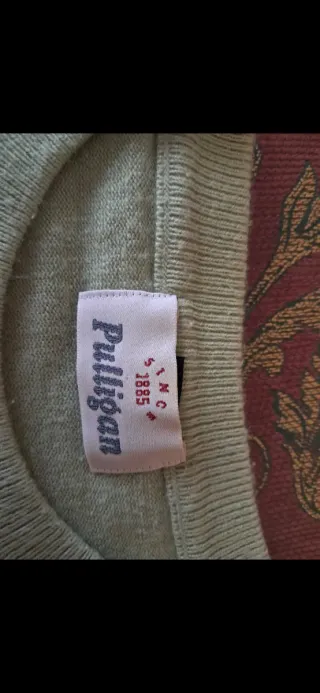 Jersey Pulligan verde claro talla M