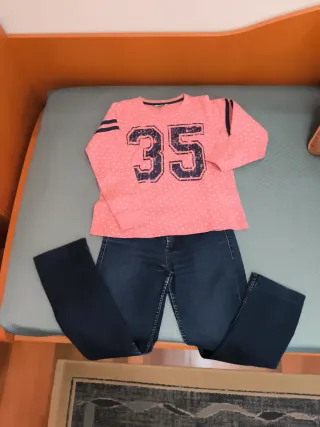 Conjunto sudadera y Pantalón Vaquero
