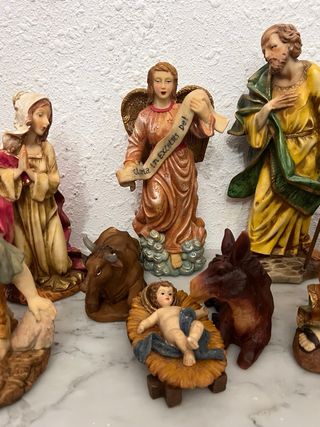 12 Figuras Belén Nacimiento Reyes Magos