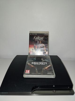 PS3 Super Slim - 2 JUEGOS + Cableado. SIN MANDO.