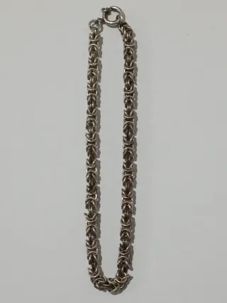 Pulseira Prata 925 Malha Trabalhada