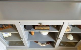 Aparador Consola Vitrina Ikea Liatorp Gris